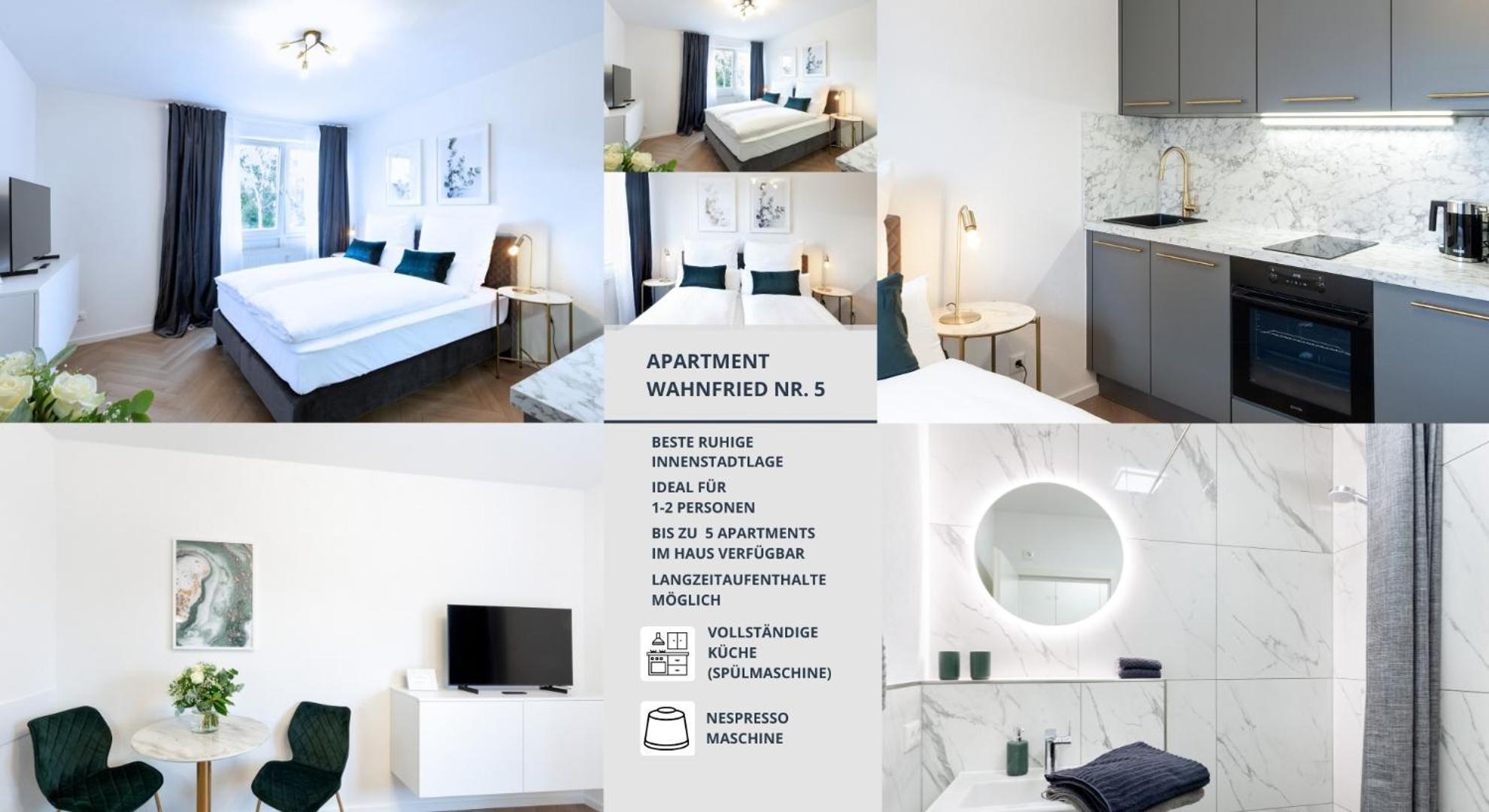 Apartment Wahnfried No5 - Zentrales Cityapartment Kueche Mit Duschbad - 300M Zur Fussgaengerzone Bayreuth Exterior foto